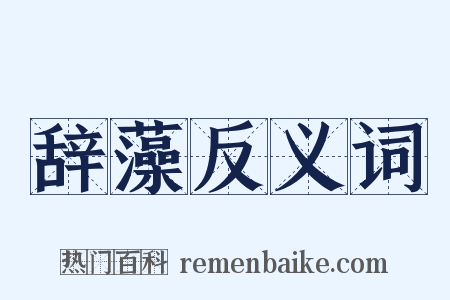 辞藻反义词是什么意思的图片